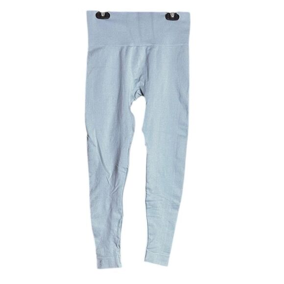 SET ACTIVE Sculptflex Athletic Blue Leggings Size Medium Yoga Running Workout 📦 - Picture 2 of 8